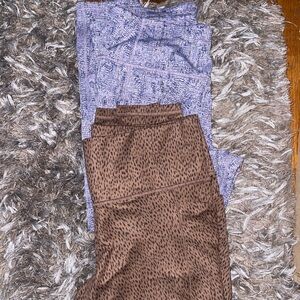 Stylish Brown and Blue Women's Skirt